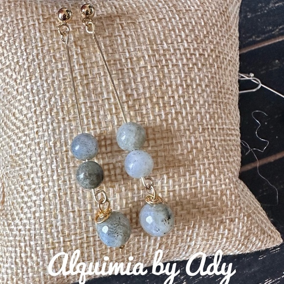 Alquimia Gold labradorite Earrings - Picture 1 of 1